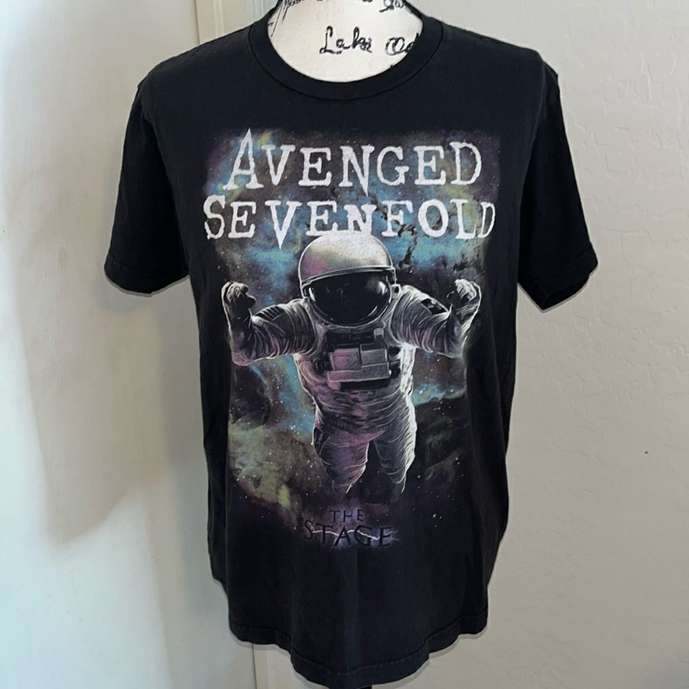 Avenged Sevenfold Astronaut Black The Stage Graphic Shirt Band Music Rock